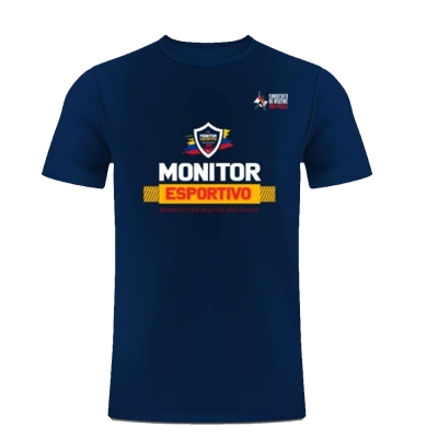 Camiseta Monitor Esportivo Azul marinho