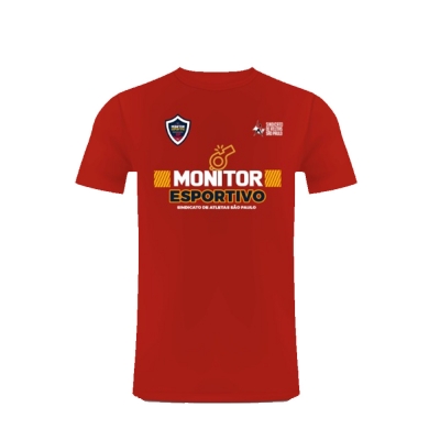 Camiseta Monitor Esportivo vermelha